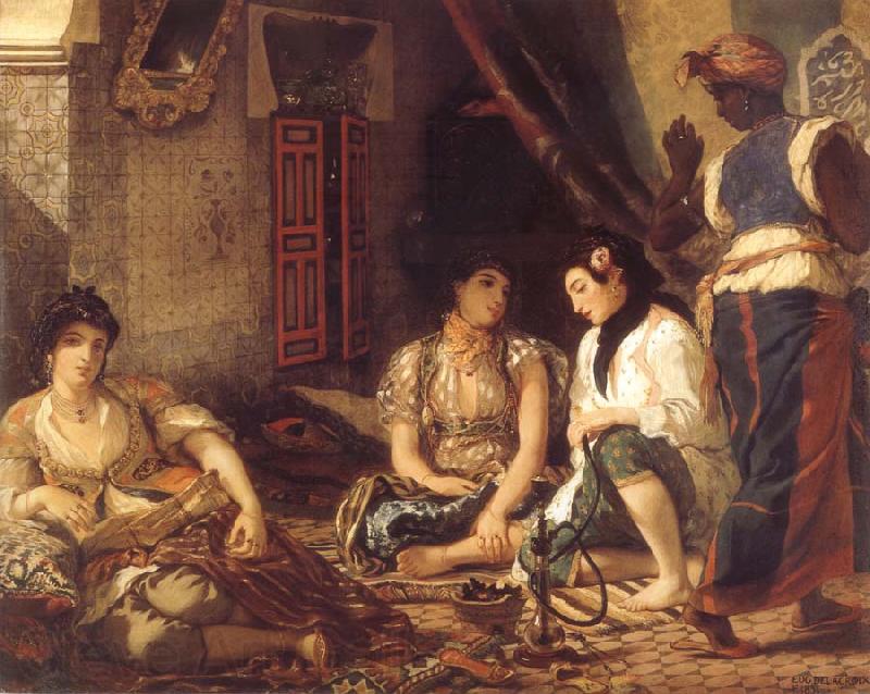 Eugene Delacroix Algerian Women in their Apartments Germany oil painting art